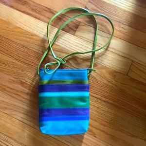 Colorful Genuine Leather Crossbody Bag